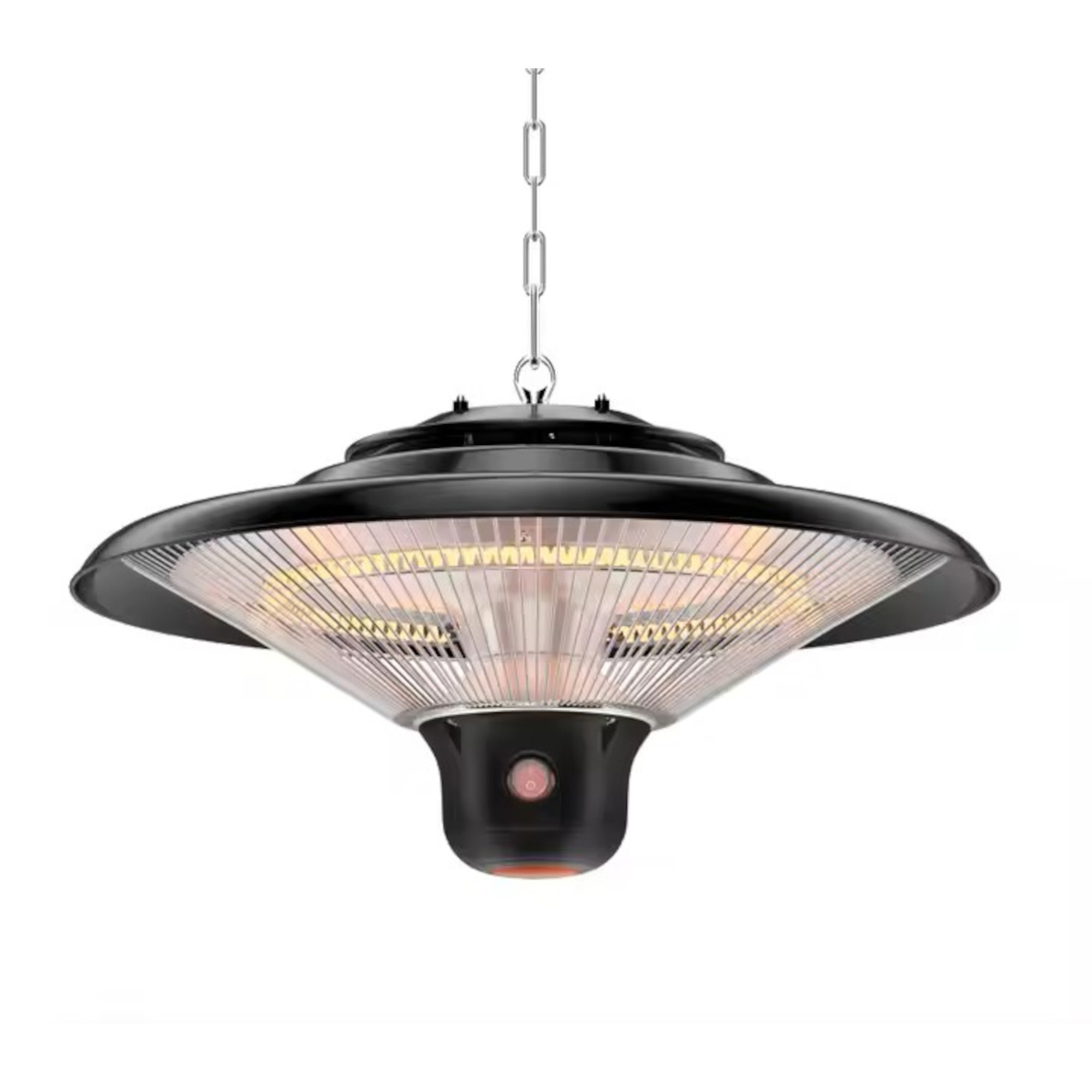 Optimus Garage/Outdoor Hanging Infrared Heater — 1500W, Remote Control, Halogen Tube, IP34 Water Protection, 70.8ft. Power Cord, Aluminum Housing, Model# PHE-1500BR